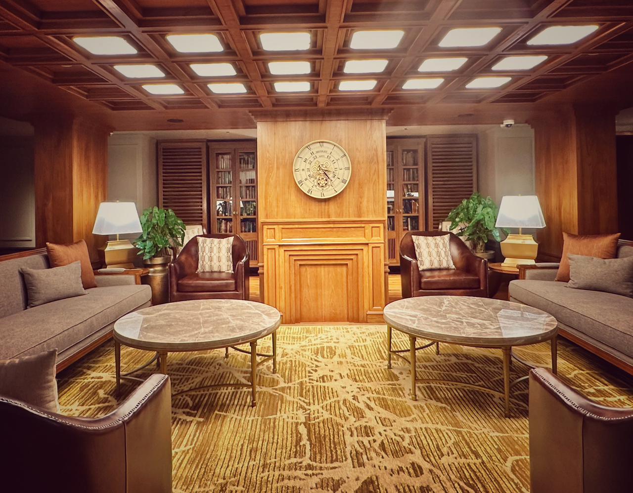 Timber lounge and library