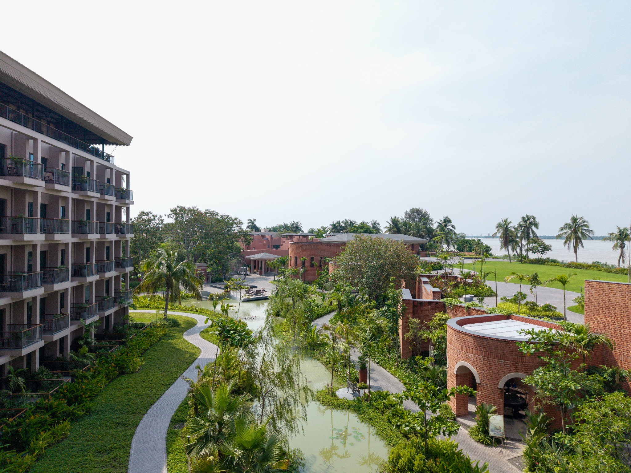 River garden and water landscape